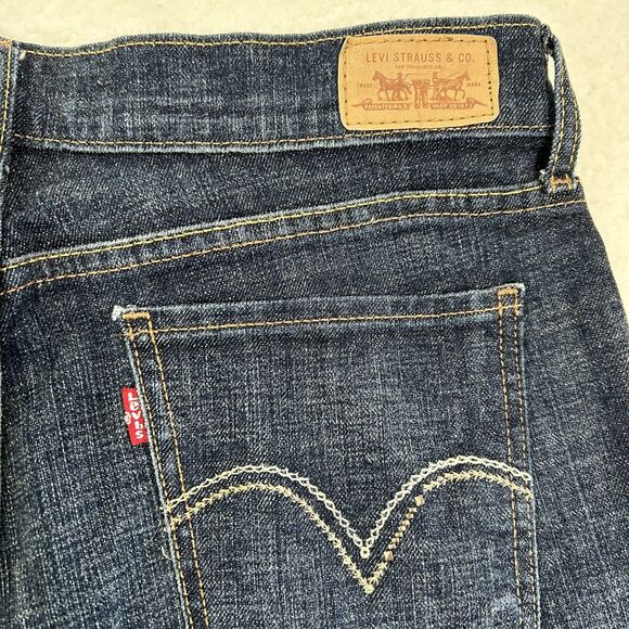 Levis 515 Womens Bootcut Denim Jeans Size 8 Blue Mid Rise Western Boho - Picture 3 of 9